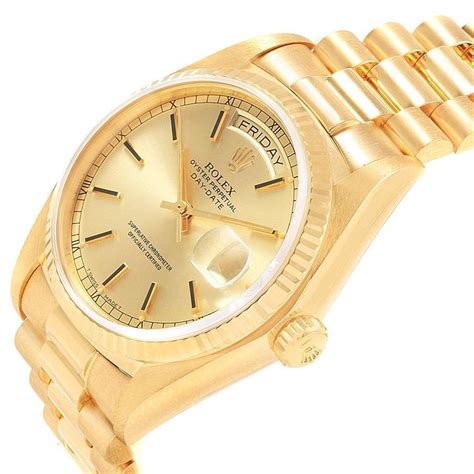 rolex 18 ct gold price